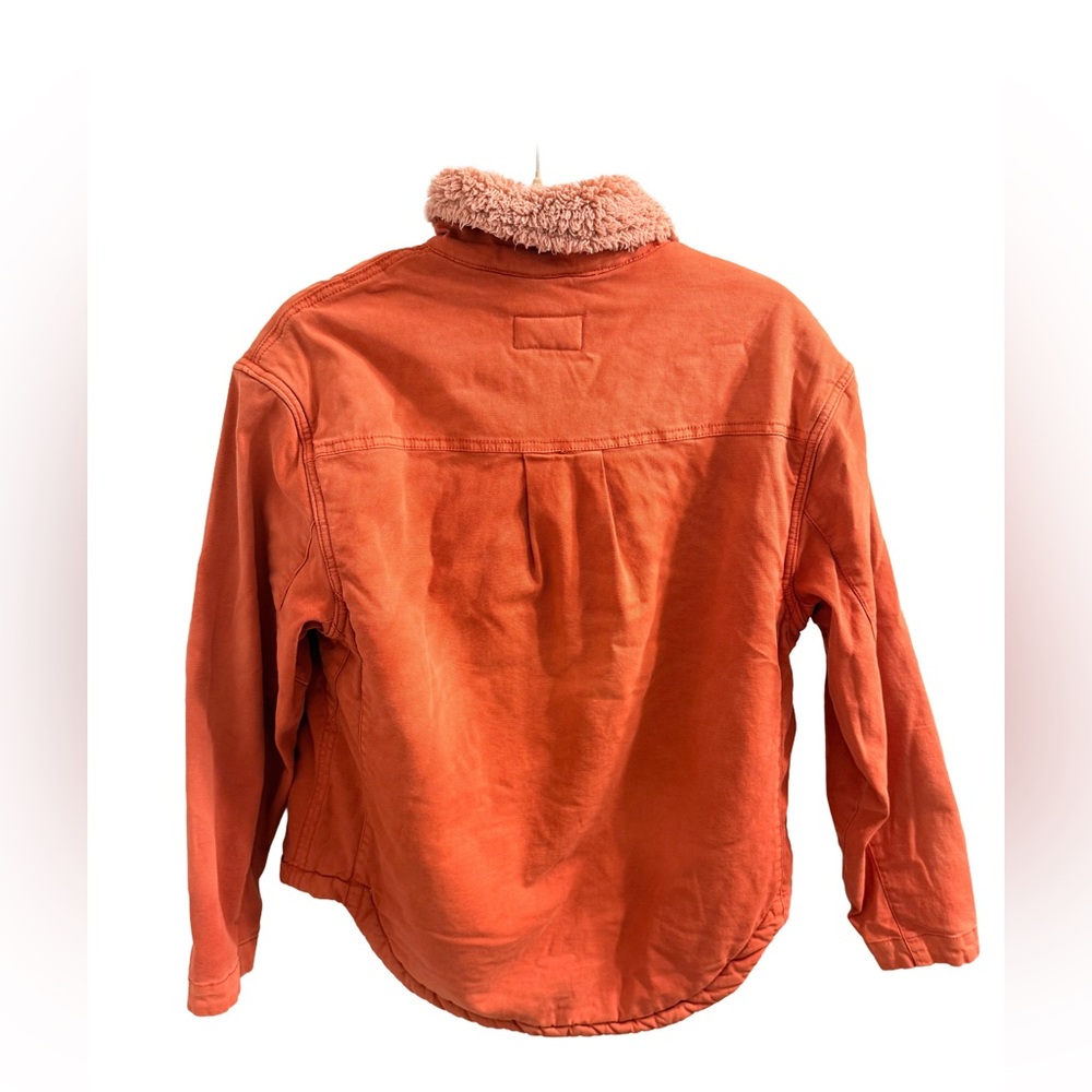 Pilcro Orange Sherpa Shirt Jacket - Picture 5 of 7
